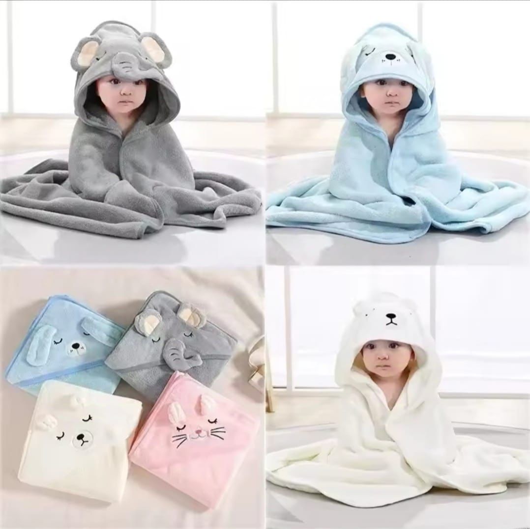 Soft Baby Bath Towel – Random Color