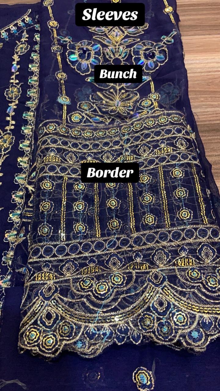 Luxury Chiffon Suit – Gulaal Inspired