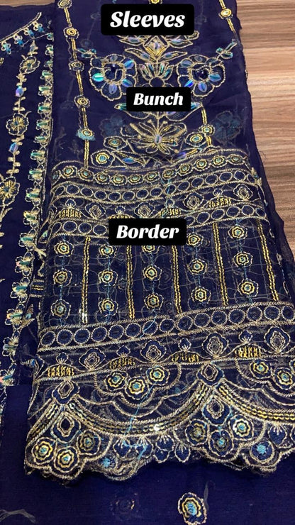 Luxury Chiffon Suit – Gulaal Inspired