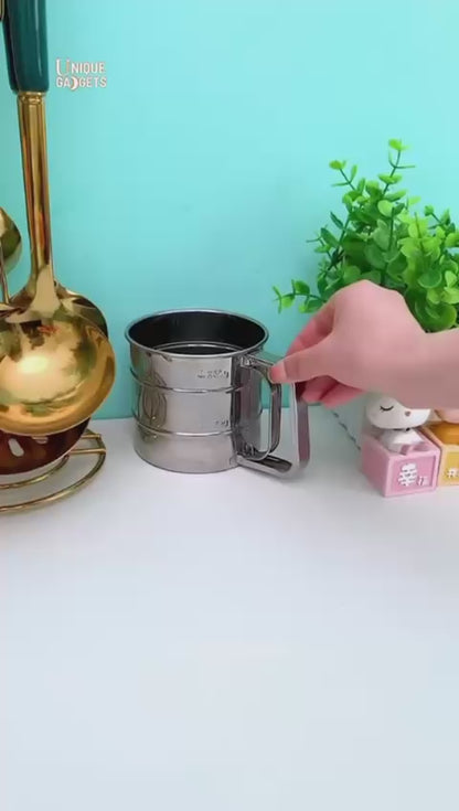 Stainless Steel Flour Filter Cup – Fine & Easy Sifting