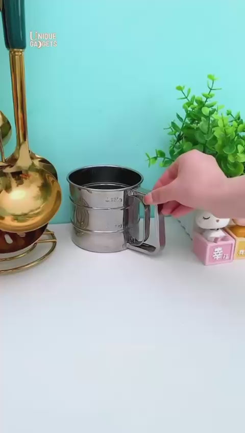 Stainless Steel Flour Filter Cup – Fine & Easy Sifting