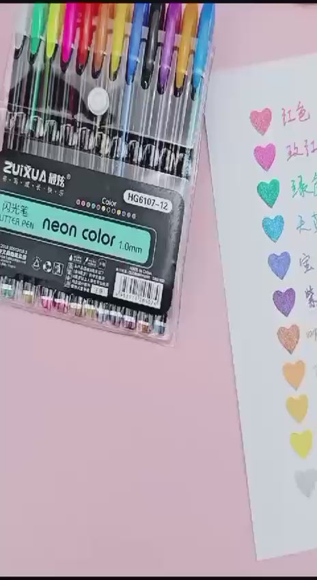 Neon colour pens