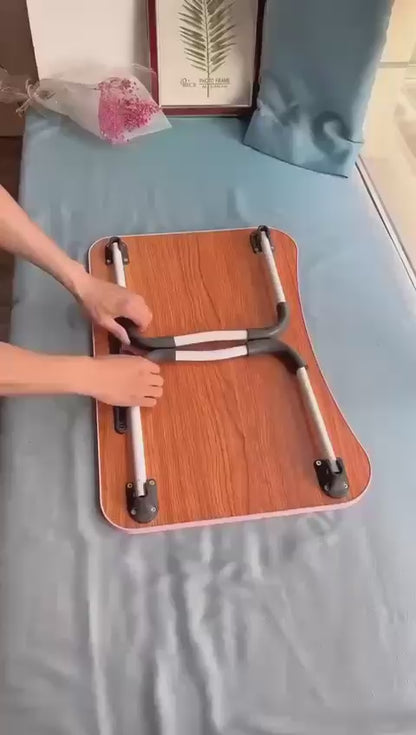 Laptop wooden table