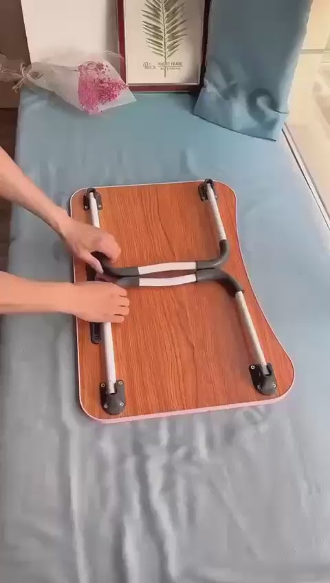 Laptop wooden table