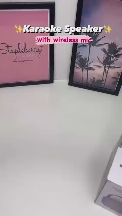 🎤 K12 Mini Audio Microphone – Wireless Bluetooth Karaoke Speaker