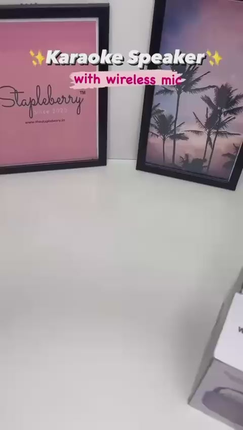 🎤 K12 Mini Audio Microphone – Wireless Bluetooth Karaoke Speaker