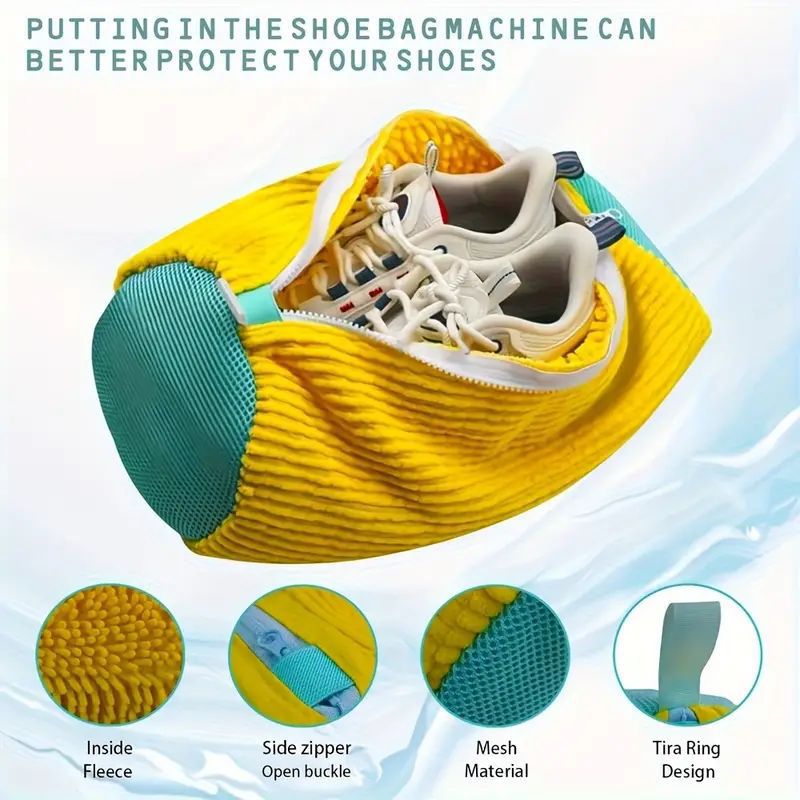Shoe washing bag