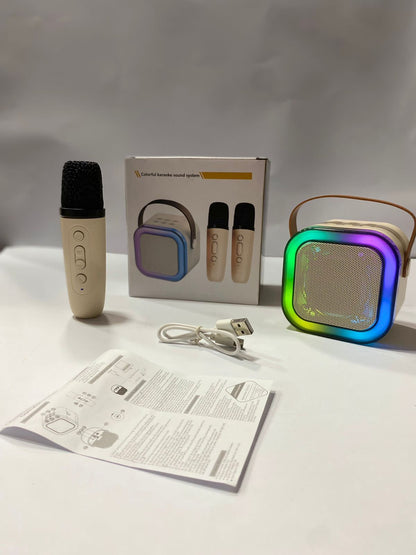 🎤 K12 Mini Audio Microphone – Wireless Bluetooth Karaoke Speaker