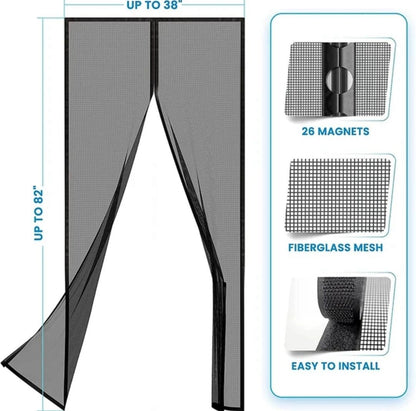 Magic Mesh Magnetic Screen Door – Keep Your Home Bug-Free!