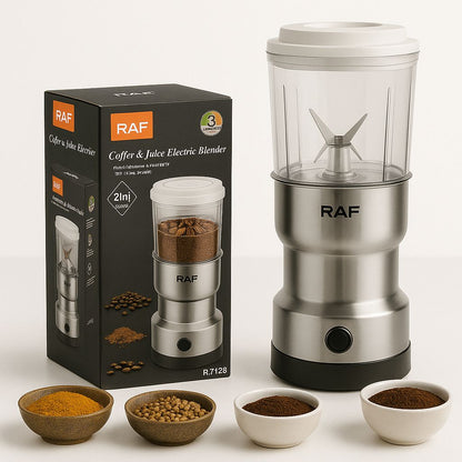 2in1 Double RAF Coffee/Juicer Electric Blender and Grinder (With Box Packing)