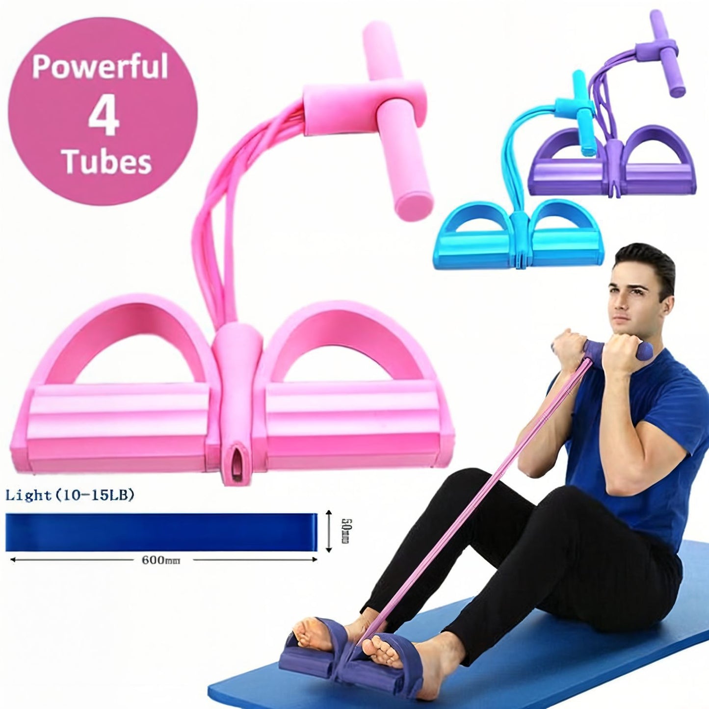 Spike Tummy Trimmer Resistance Exercise Band – Full Body Workout Equipment