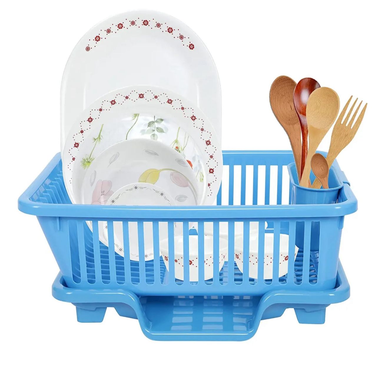 Fancy Plate Rack – 3 in 1 Large Durable Plastic Kitchen Sink Dish Rack