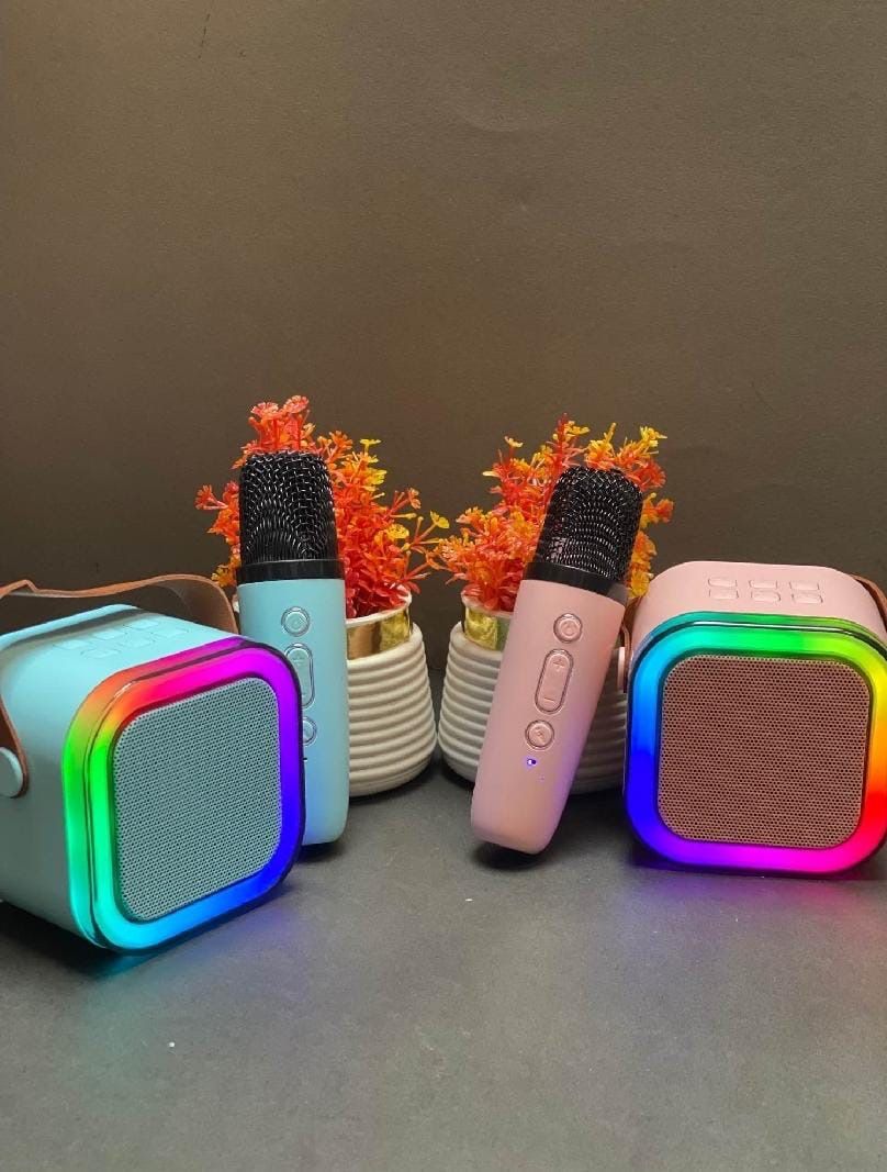 🎤 K12 Mini Audio Microphone – Wireless Bluetooth Karaoke Speaker