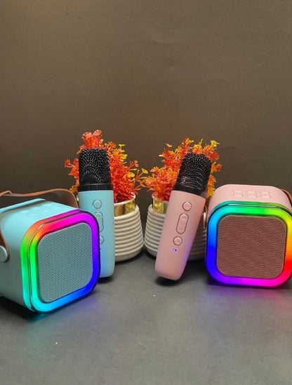 🎤 K12 Mini Audio Microphone – Wireless Bluetooth Karaoke Speaker