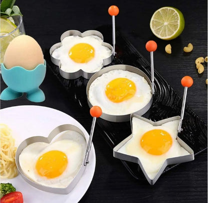 4 Pcs Egg Moulds / Pancake Shaper – Non-Stick Stainless Steel Cooking Rings
.