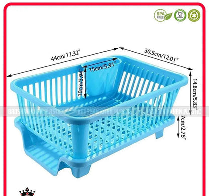 Fancy Plate Rack – 3 in 1 Large Durable Plastic Kitchen Sink Dish Rack