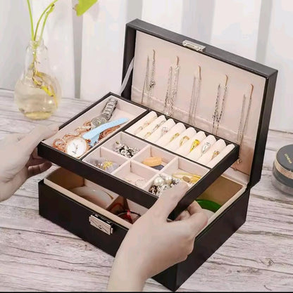 Double layer jewellery box