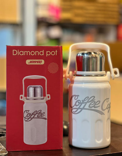 ☕ Portable Heat Preservation Coffee Mug – Big Size (Stainless Steel Vacuum Bottle)