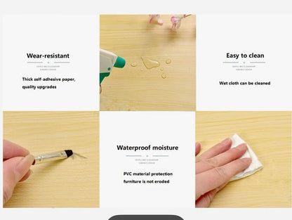 Waterproof Wood Grain PVC Vinyl Sticker – Self Adhesive Film for Furniture, Kitchen, Car & Door