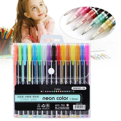 Neon colour pens