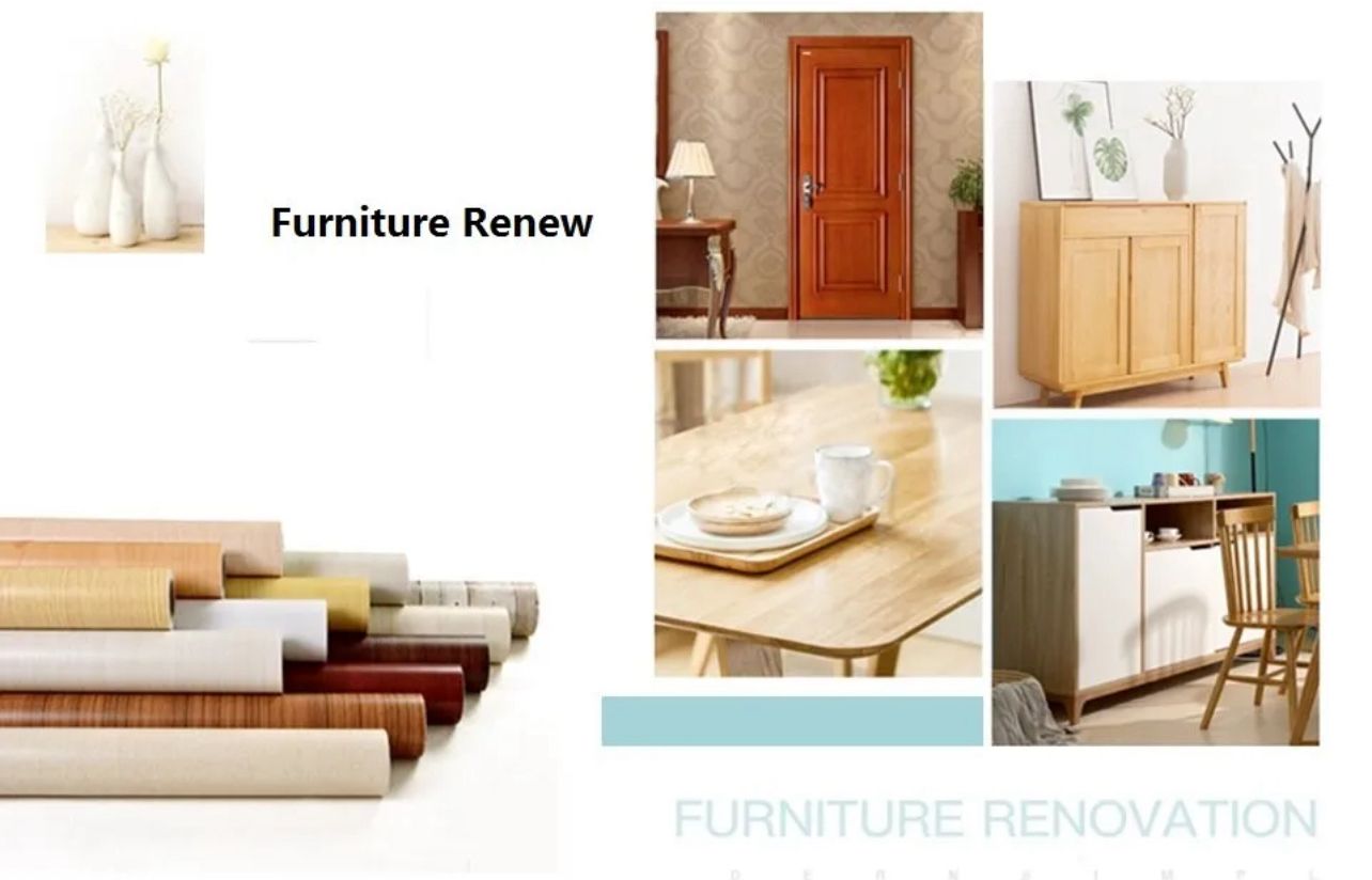 Waterproof Wood Grain PVC Vinyl Sticker – Self Adhesive Film for Furniture, Kitchen, Car & Door